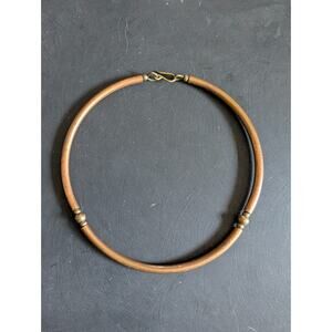 Vintage Copper Brass Ball Neck Ring Choker 46.89 grams